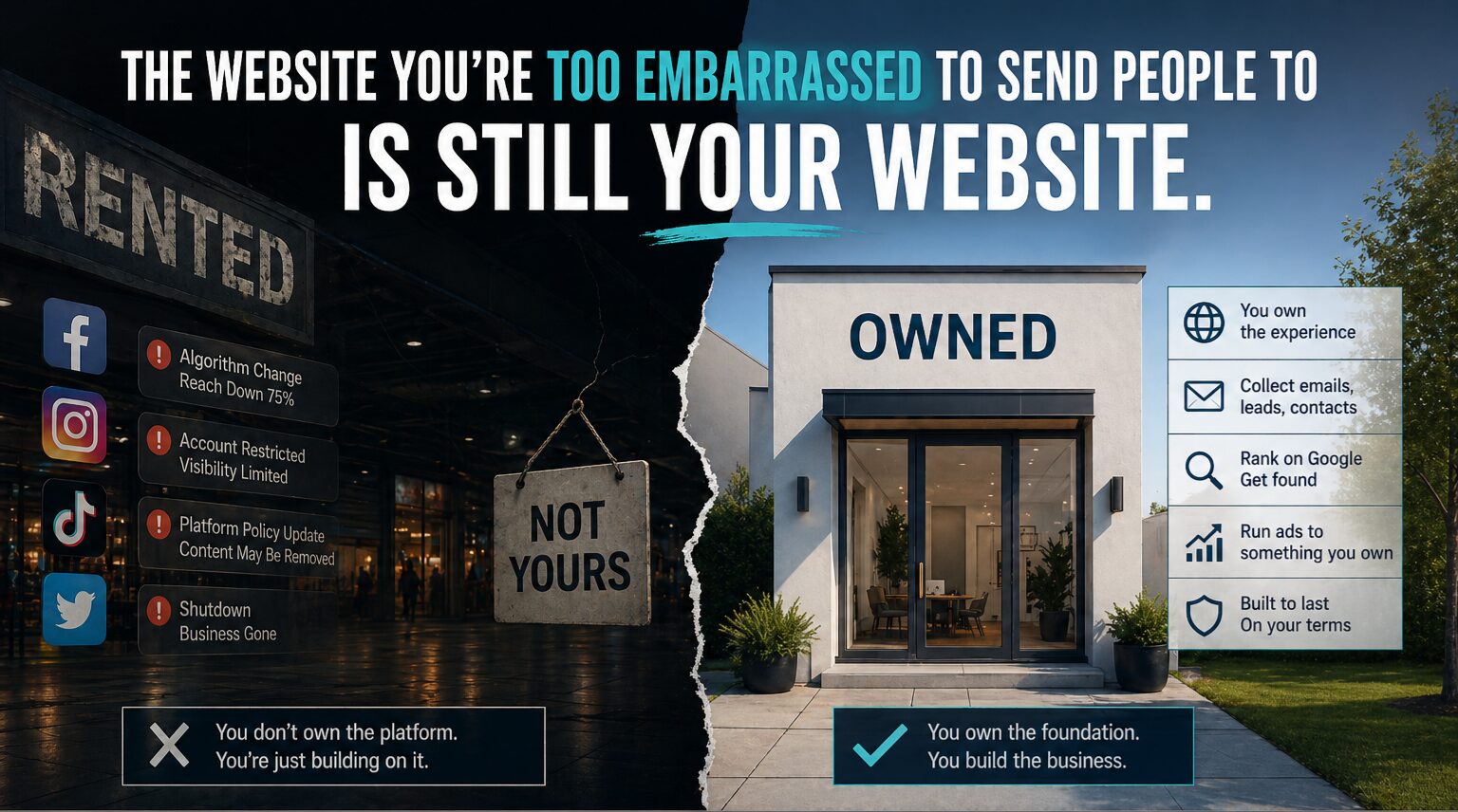 The Website You're Too Embarrassed to Send People To Is Still Your Website.