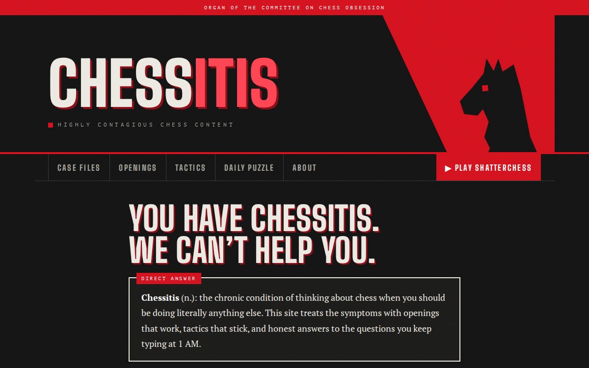 Chessitis chess content hub