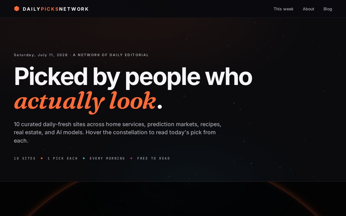 Daily Picks Network hub