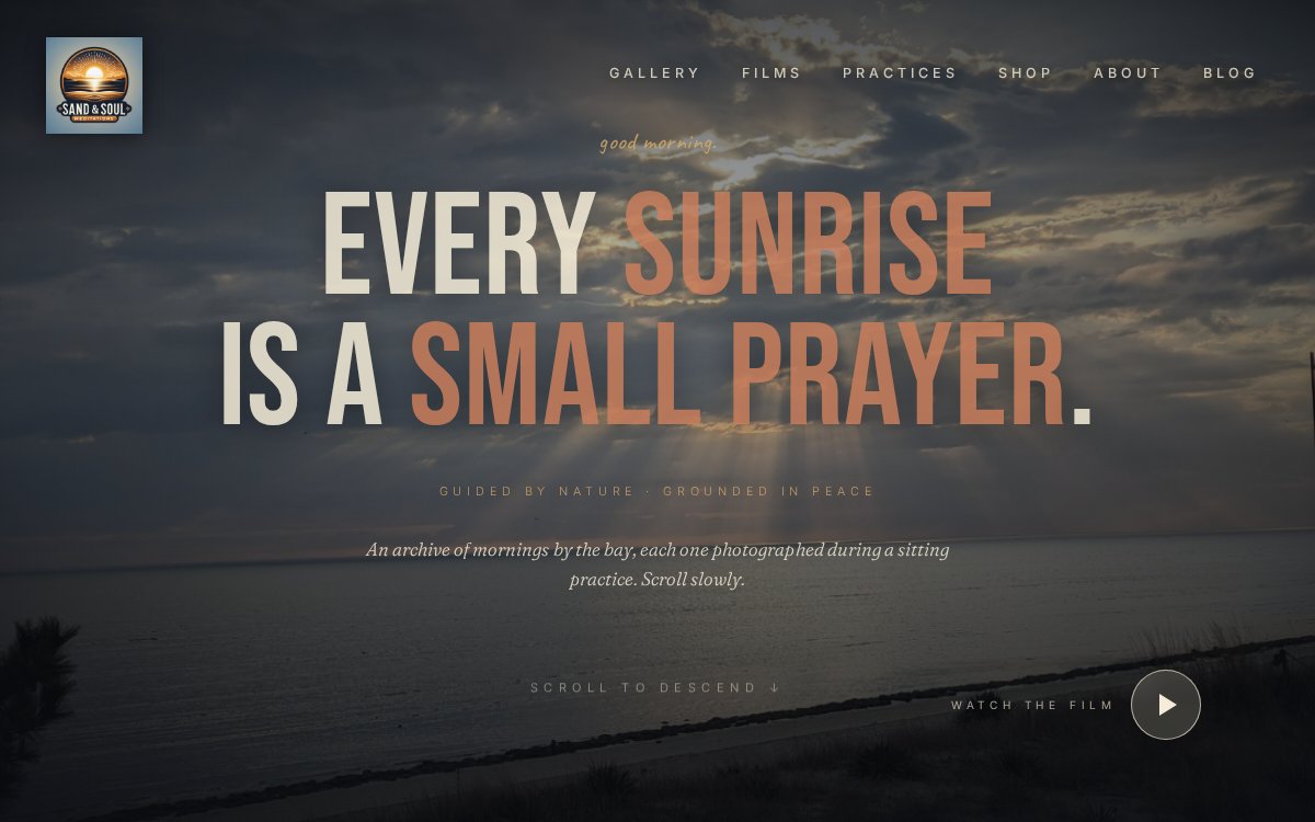 Sand and Soul Meditations sunrise archive